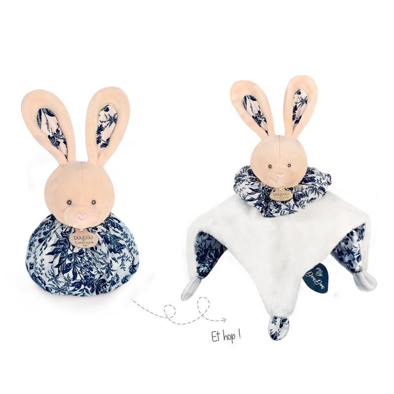  - les petits fûtés - ball comforter white rabbit 25 cm 